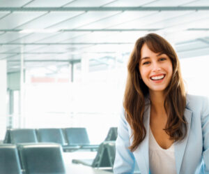 Female brunette in office_right of image