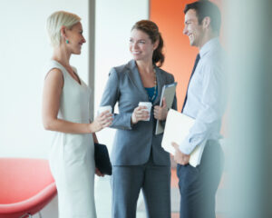 Business people talking in office